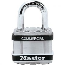 6 Pièces Cadenas À Clés En Acier Laminé Protection Inox - 44 Mm,