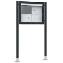 Schaukasten Premium Tn9, 18 Blatt, Aluminium,