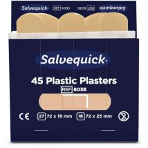 270 Stücke Nachfüllpackung Kunststoffpflaster Salvequick, - Salvequick