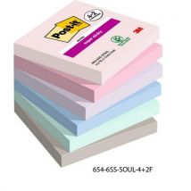 6 Pièces Post It Sticky Note - Soulful 76x76mm,