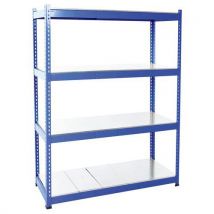 Rayonnage Rapid 1 1980x1830x915 4 Tablettes Metal Bleu,
