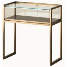 Vitrine Exposition Sur Pieds - 95x45x95 Cm - Bronze,