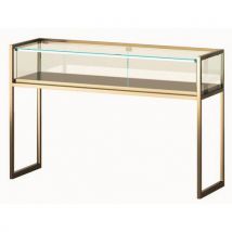 Ausstellungsvitrine Auf Füßen - 150 X 45 X 95 Cm - Bronze,