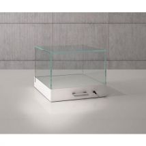 Vitrine Mit Glashaube Zum Hinstellen, 50 X 51 X 41 Cm, Weiß,