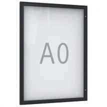 Vitrine D'affichage Pn 0 Murale - Format A0 - Anthracite,