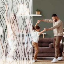 Luminis Films - Transparente Dekofolie Mit Mattem Lianenmuster - Breite 75,