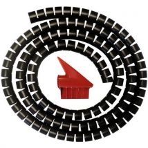 Cable Equipements - Kabelschutzschl Set Schwarz,