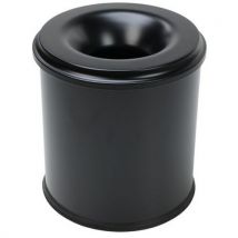 Poubelle Antifeu Manutan - 20l - Noir,