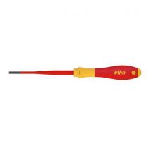 Wiha - Tournevis Fente Softfinish Electric Slimfix. 6,5mm X 150mm,