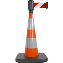Viso - Cône De Balisage Base À Lester Orange 4mx10cm - Rouge/blanc,