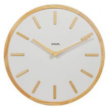 Elegance clock 30 cm wood white - orium