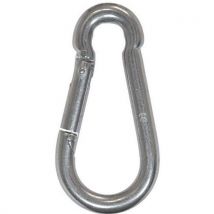 Stainless steel pear-shaped carabiner d10 mm - set of 10