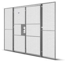 Screened swing door h ht:2.20 ml ht:1 m
