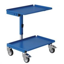Sri2 service trolley height 630 to 880 mm. Tilting surface