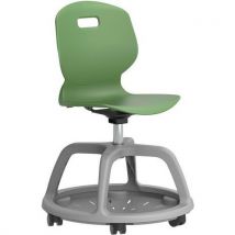 Antimicrobial mobile chair - green - arc community