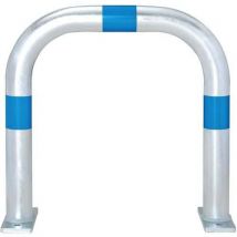 Blue reflective hoop barrier - surface fix - hxw 500x500mm