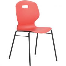 Antimicrobial chair - red - braced leg size 5 - arc 4