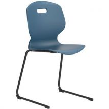 Antimicrobial chair - blue - reverse cantliever 5 - arc 4