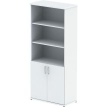 Open shelves cupboard - white - wxd 80x40 cm - impulse