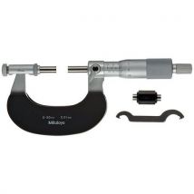 Micrometer with 4 interchangeable anvils