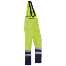 Hi-vis overall with straps m yellow/navy