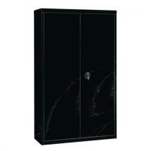Black cabinet with swing doors w 120 x h 198