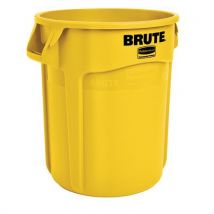 Brute 76-l container with ventilation - yellow