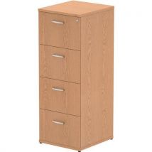 4 drawer filing cabinet - oak - hxwxd 144.5x50x60 cm impulse