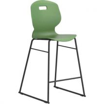 Antimicrobial high stool - green - leg size 6 - arc 4