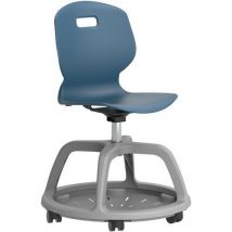 Antimicrobial mobile chair - blue - arc community