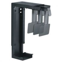 Computer tower stand that fixes to your desk - black