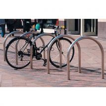 Stainless Steel Cycle Stand Hoop with Baseplate