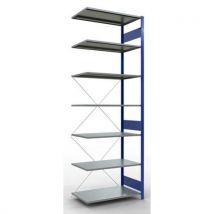 Easy-fix add-on unit single-sided 3000x1000x600 blue/grey