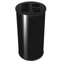3-compartment sorting bin 60 l black