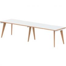 2 person bench desk - white - wxd 320x80 cm - oslo