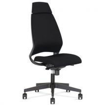 Black kenari office chair with fabric backrest