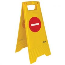 Warning stand no entry