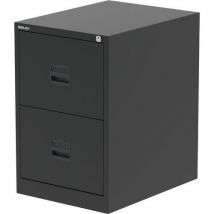 2 drawer filing cabinet -black hxwxd 71.1x47x62.2 cm -bisley