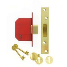 Bs3621.2007 5 lever deadlock78mm case57mm backsetbrass