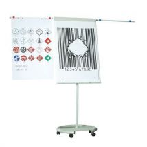 Variant mobile flipchart max. Height: 200 cm col.: light grey