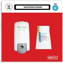 Small+light sanitising shadow board red - 5s lean - modulean