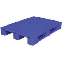 Blue hygienic plastic pallet - 1200x800 - food use - totebox
