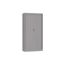 Aluminium monobloc cabinet with tambour doors h198xl100 aluminium doors 4 shelves nf