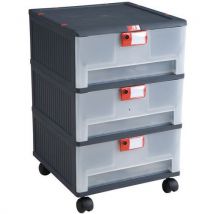 Mopla 3-drawer mobile filing cabinet total height: 780 mm total width: 460 mm