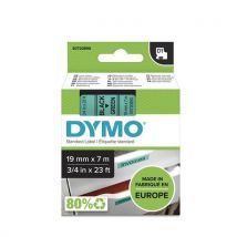 Dymo tape d1 l: 7 m black on green