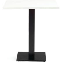 70cm square coffee table - 4 prong base - white top -phoenix