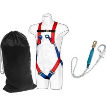 Fall arrest kit - harness shock absorber +lanyard -portwest