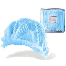 Blue disposable cap haccp compliant and food-safe