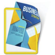 magneto frame display pocket magnetic back a4 yellow