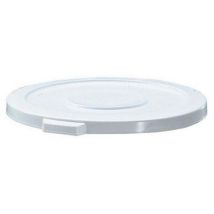 White Lid to Suit Round Brute Container 38 L by Rubbermaid